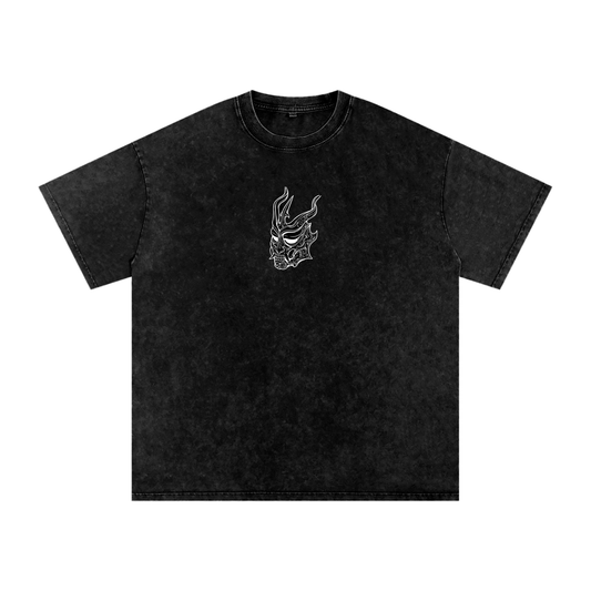 SS Acid Washed Oversized Cotton T-Shirt - FRONT PRINT ONLY